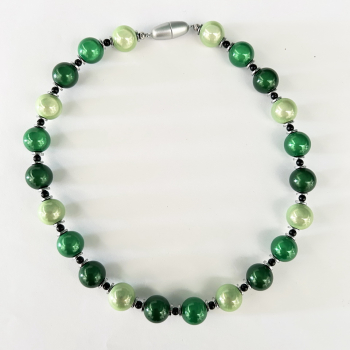 Collier Acryl mit div. Steinen