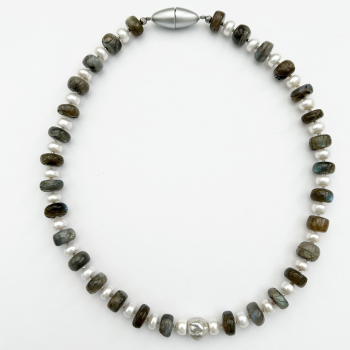 Collier Perle, Labradorit