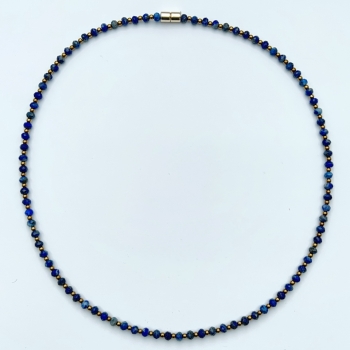 Collier Fein Lapislazuli