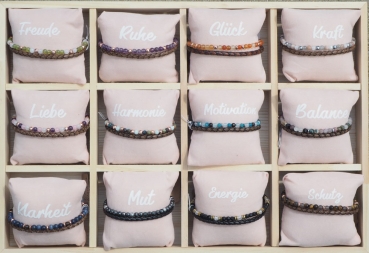 Armbänder in der Präsentierbox