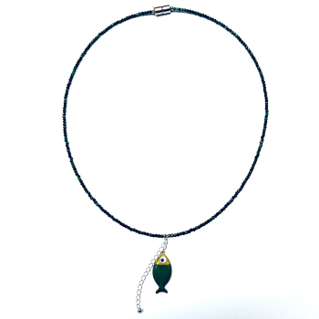 Collier Fisch an der Angel