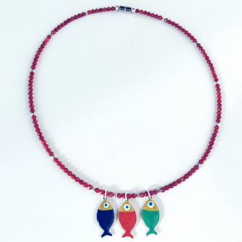 Collier mit Fischen
