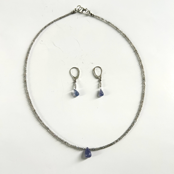 Collier Fein Set mit Ohrhänger