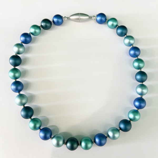 Collier Alu. Elox. Blau