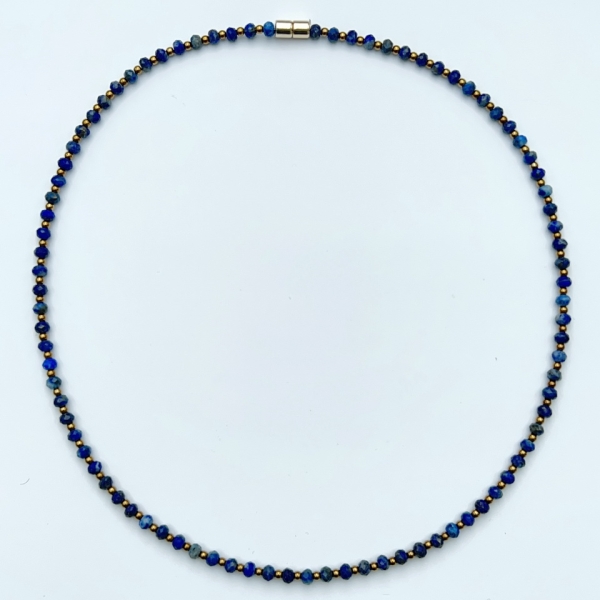 Collier Fein Lapislazuli