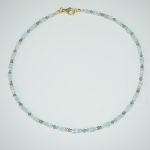 Collier Aquamarin, Tansanit