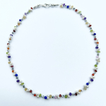 Collier Geflochten Bunt