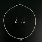 Collier Fein, Set mit Ohrhänger