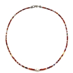 Collier Fein Multicolor mit Perle